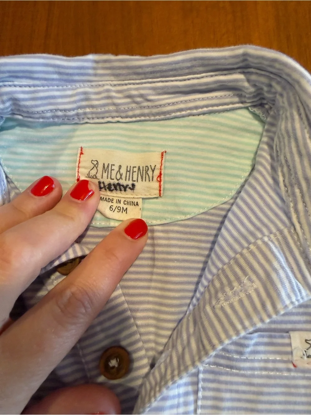 Striped Blue & Mint Kids One-Piece Bodysuit